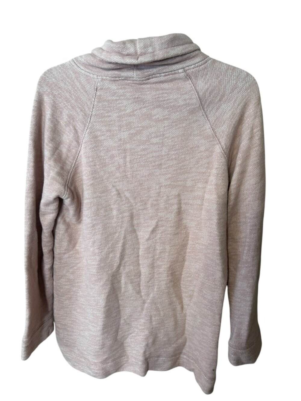 J. Crew 100% Cotton Cowl Neck Sweatshirt Blush Pink Size S - Picture 7 of 8